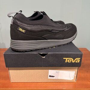 TEVA Men's 10.5 Reember Vistaverse Moccasin Slip-on Black Outdoor Hiking Sneaker